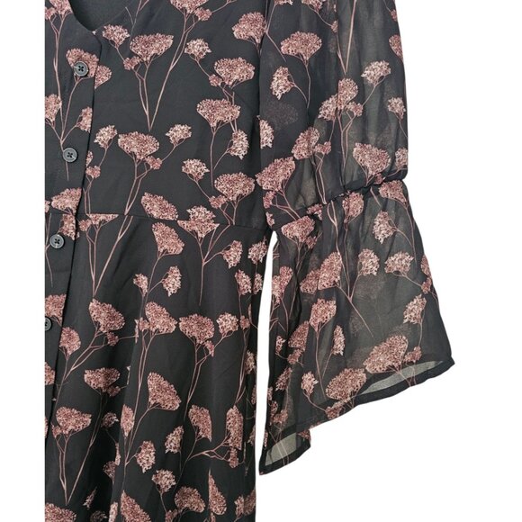 Disturbia Black and Pink Mini Dress - Picture 6 of 11